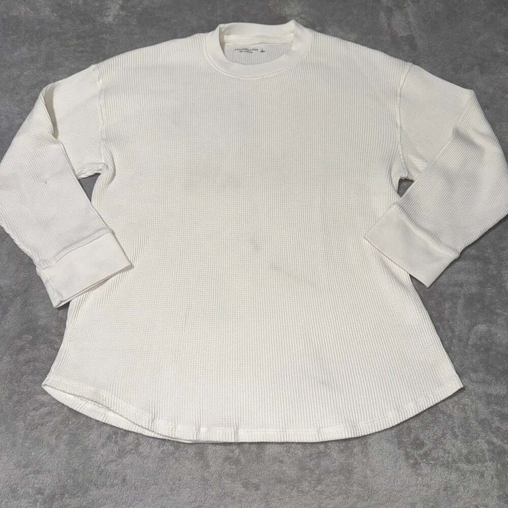 Abercrombie & Fitch Soft Cozy Men's Waffle Knit Long Sleeve